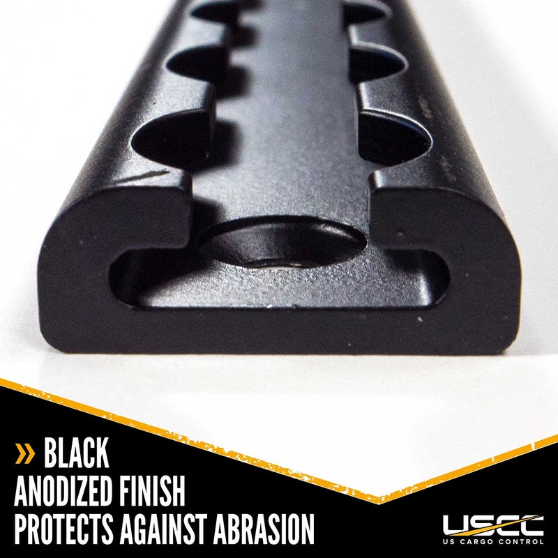 US Cargo Control Black L Track 12 Inch (4-Pack), Black Anodized Aluminum L-Track Trailer Tie Down Rail for Enclosed Trailers, Utility Trailers, or Truck Beds - Secure Motorcycles, ATVs, Bikes - Image 3